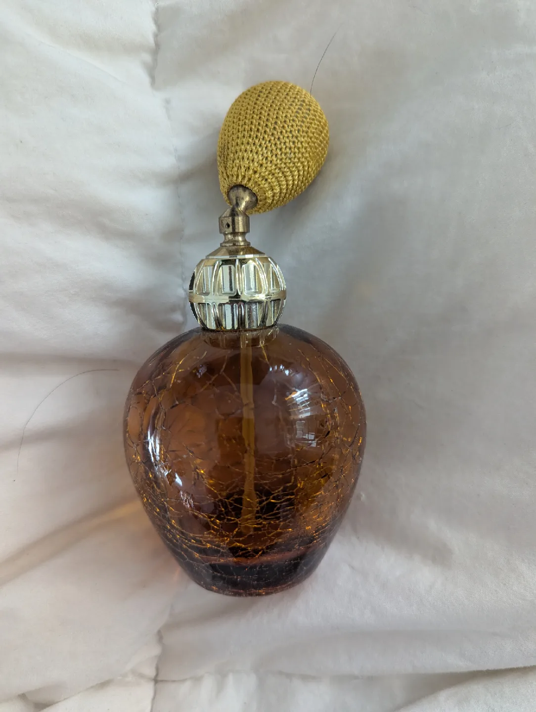 Vintage Brown Glass Perfume Bottle thumbnail