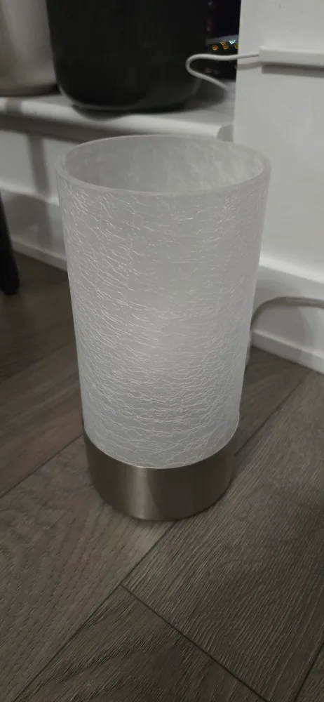 White Glass Touch Table Lamp thumbnail