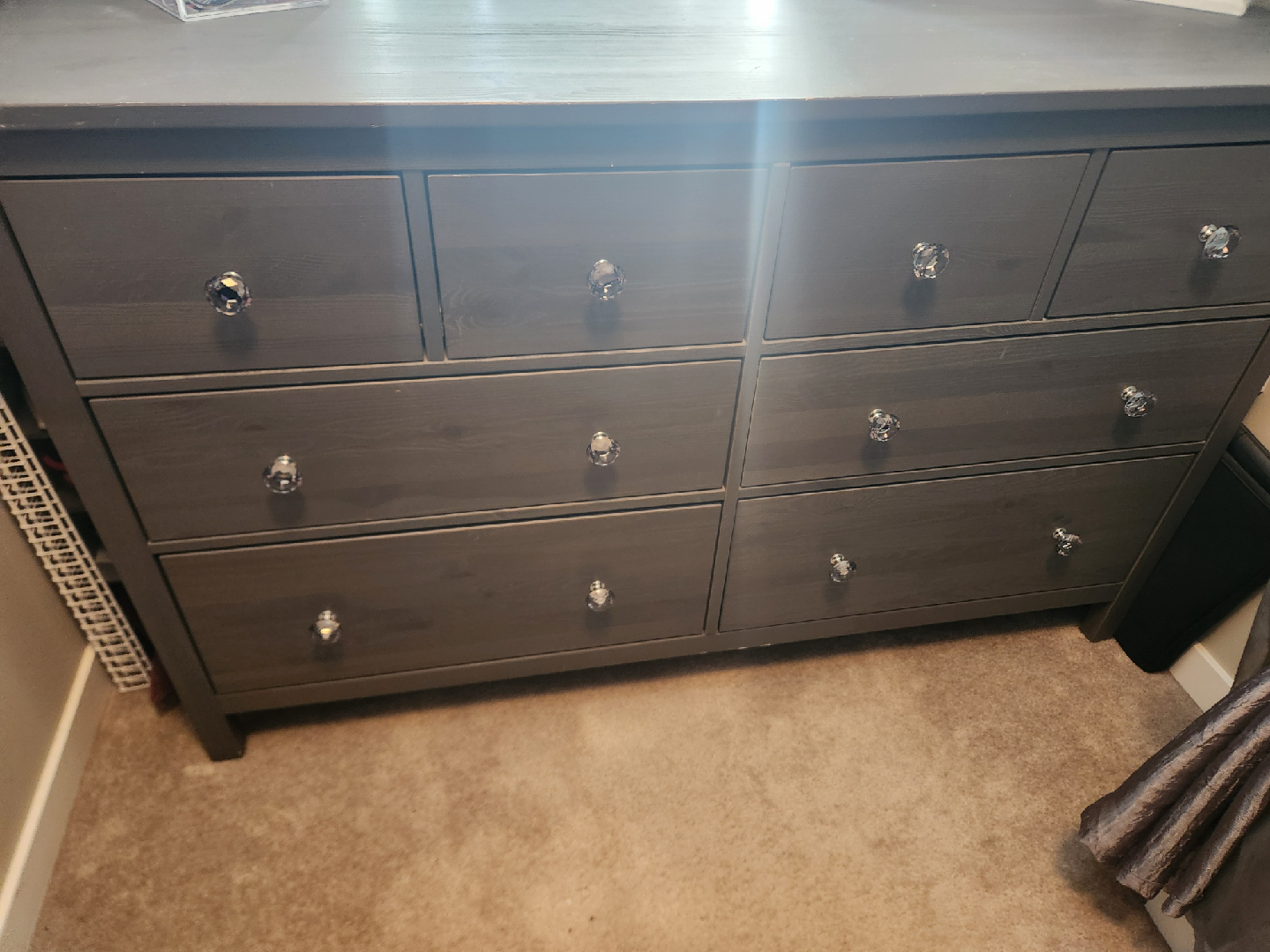 IKEA Hemnes Grey 8-Drawer Dresser