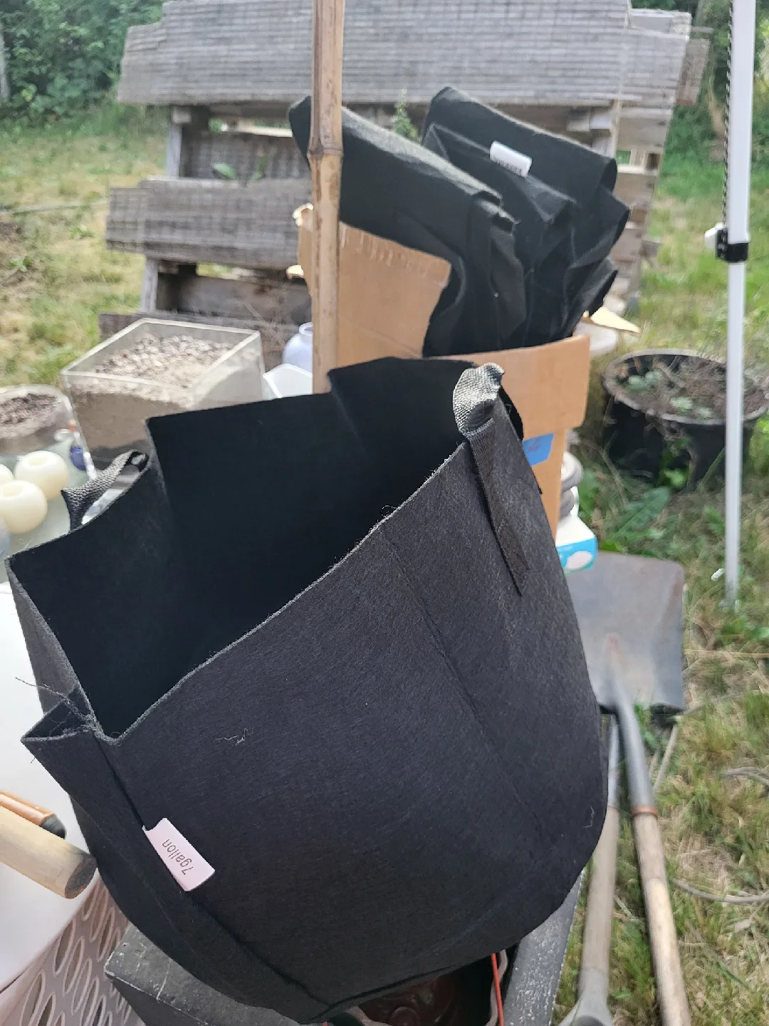 7-Gallon Black Fabric Grow Bags - Set of 5 thumbnail