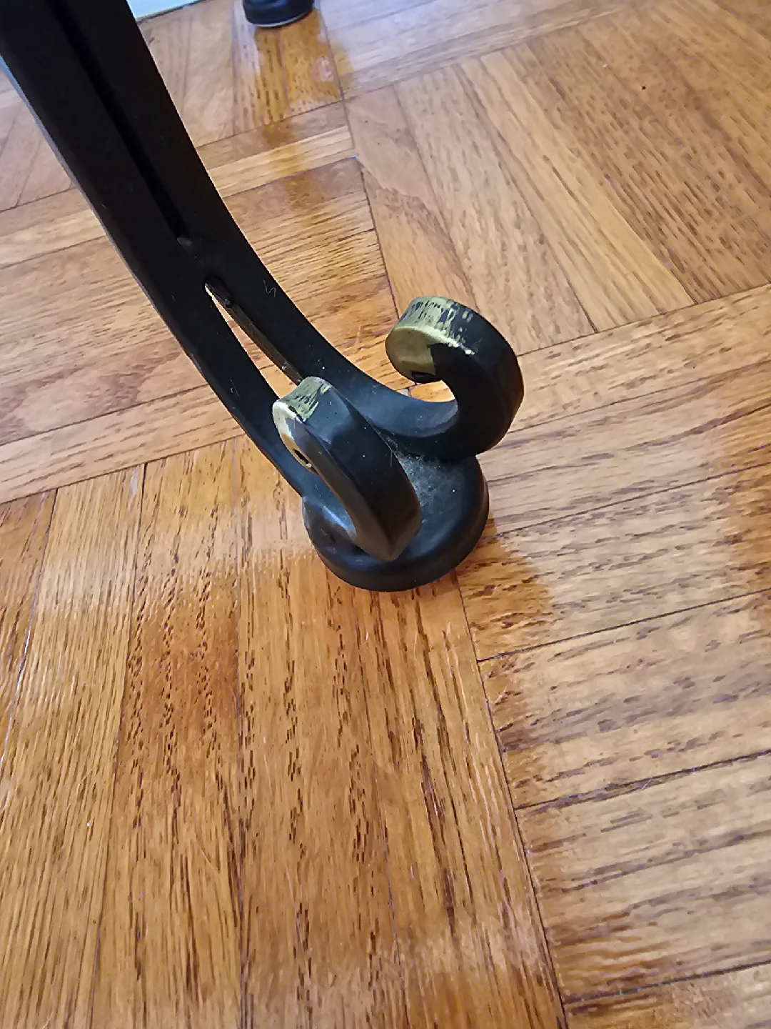 Vintage Wood & Metal Accent Table image indicator(3)