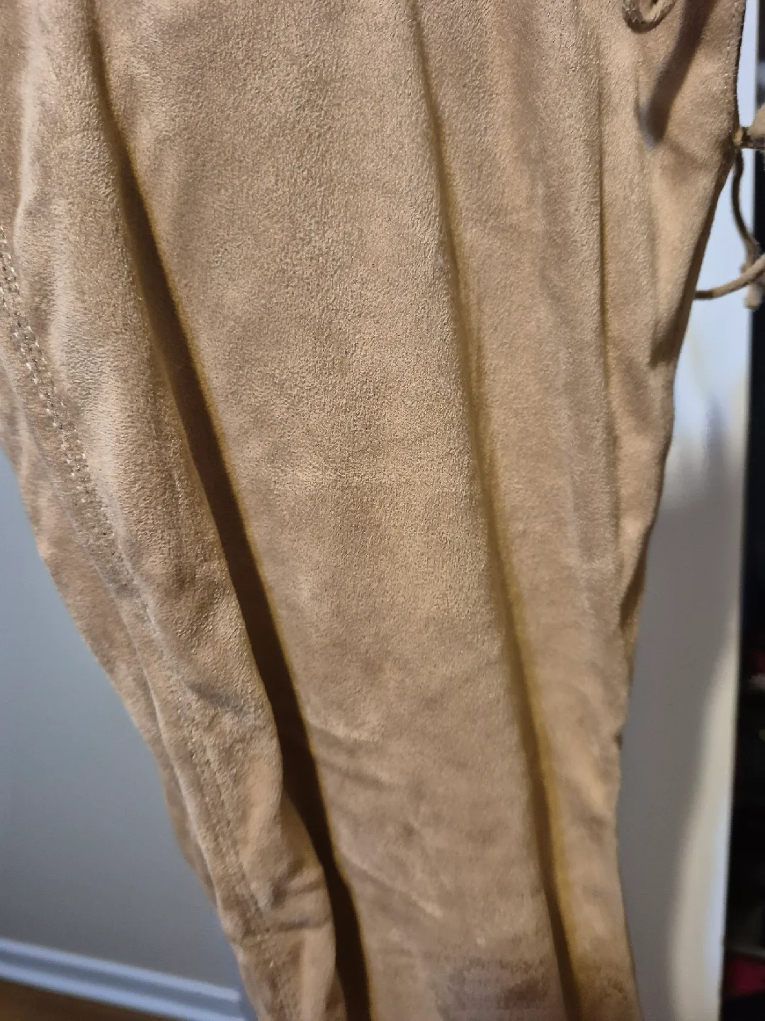 Beige Thigh High Heel Boots image indicator(2)