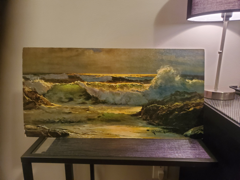 Vintage lithograph . 'Surfside' by Robert Wood