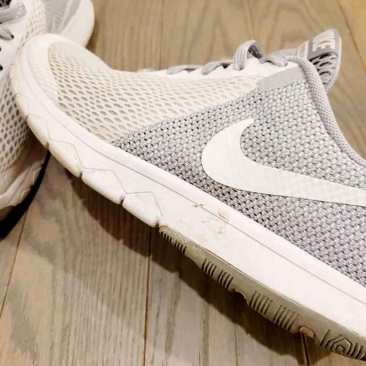 Nike Classic White & Grey Running Shoes  8 US image indicator(5)