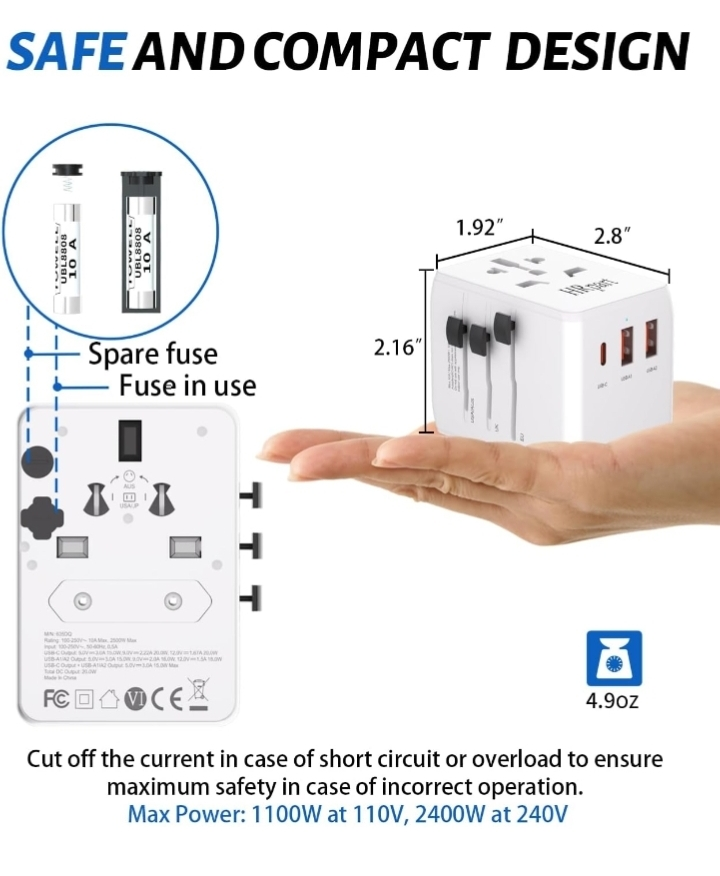 Universal Travel Adapter,International - photo 5