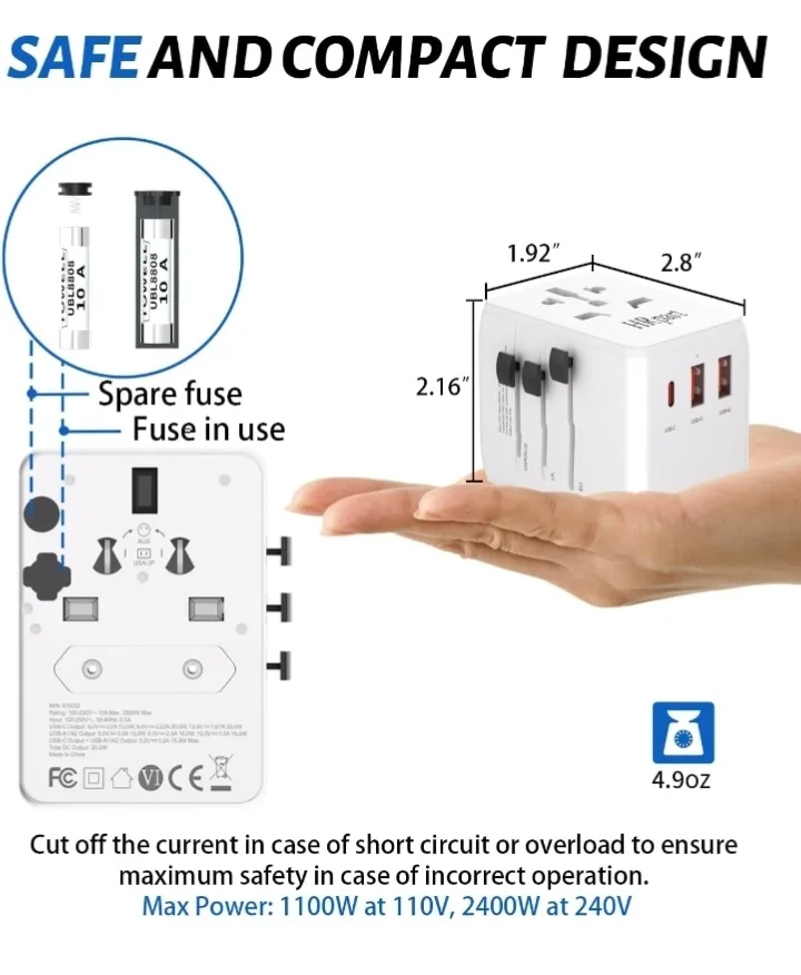 Universal Travel Adapter,International image indicator(5)