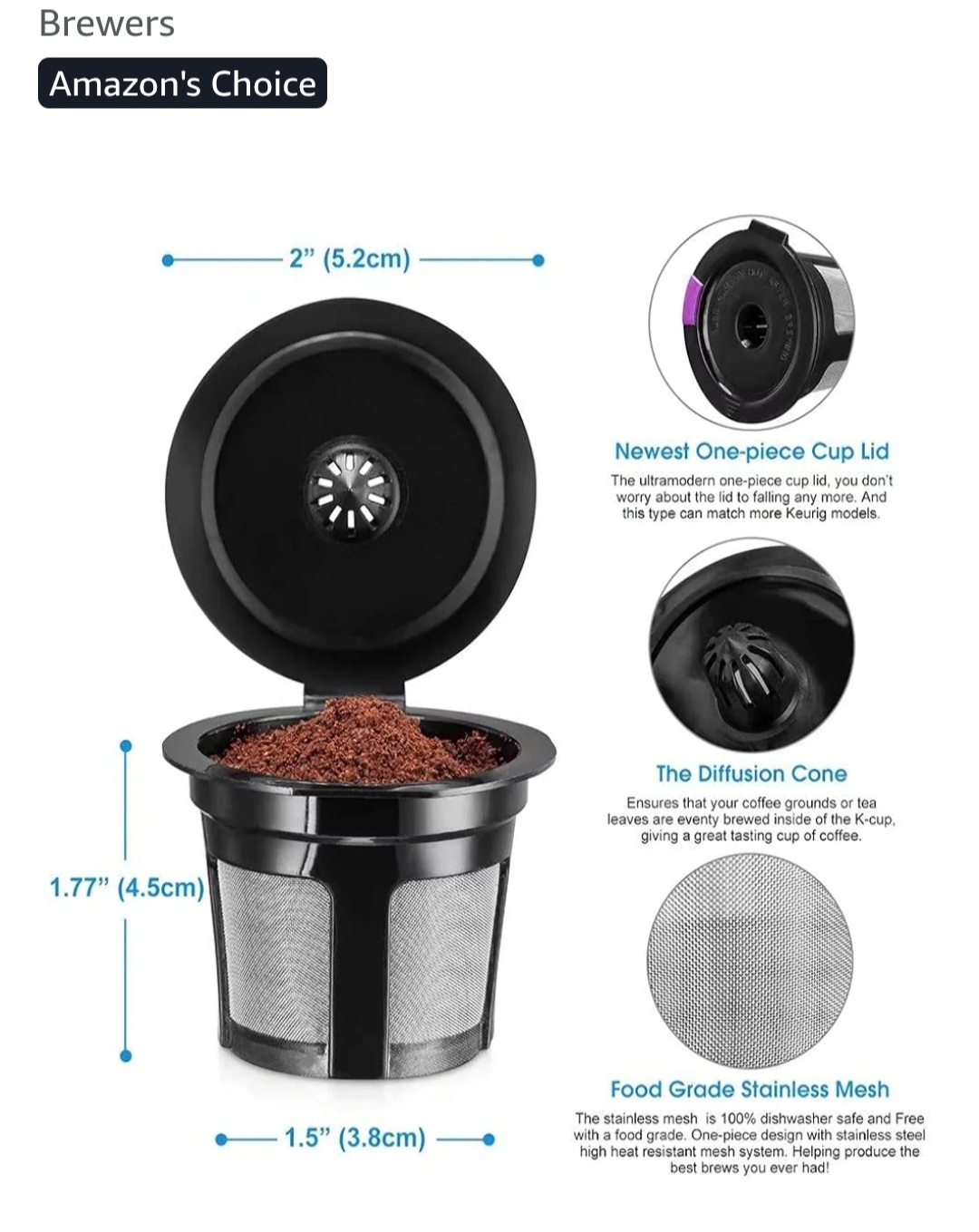 Reusable K Cups, 6 Pack - photo 2