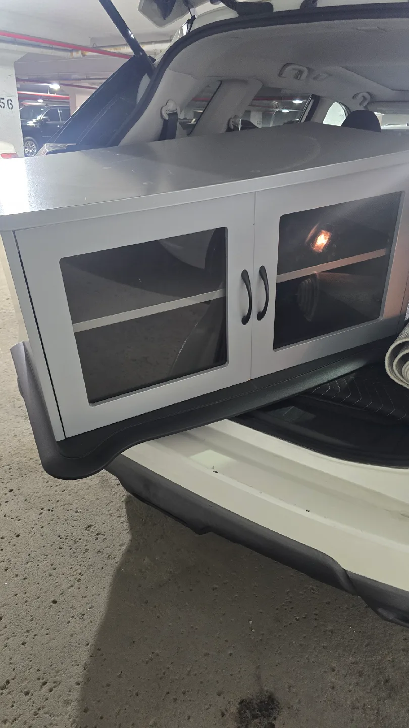 White Cabinet with Glass Doors thumbnail