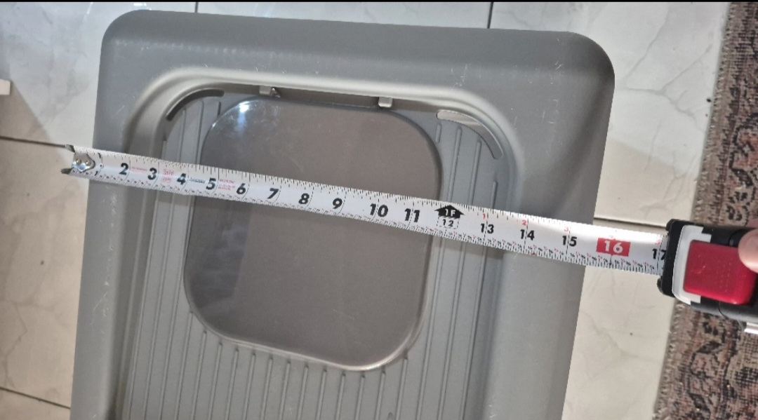 Grey Top Entry Cat Litter Box - 16"x16" - photo 4
