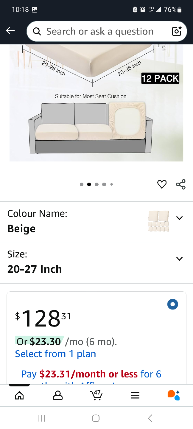 Newwiee Beige Sofa Cushion Covers (20-27 Inch) - photo 2