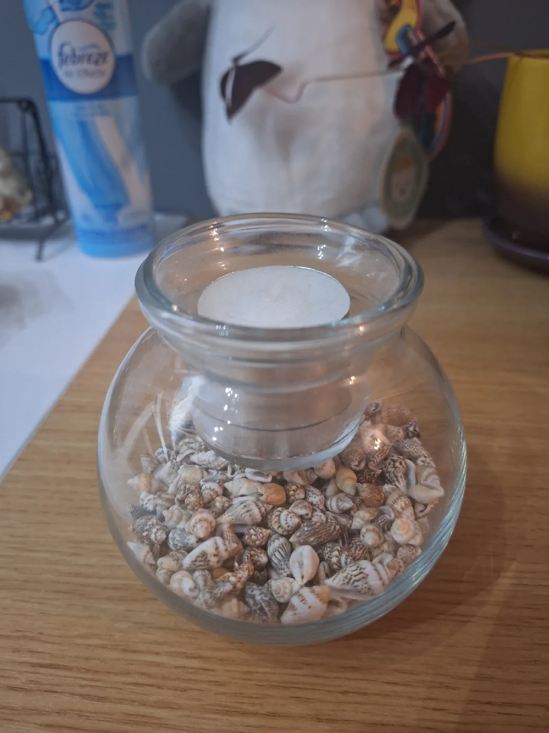 Glass Seashell Candle Holder 🐚 image indicator(3)