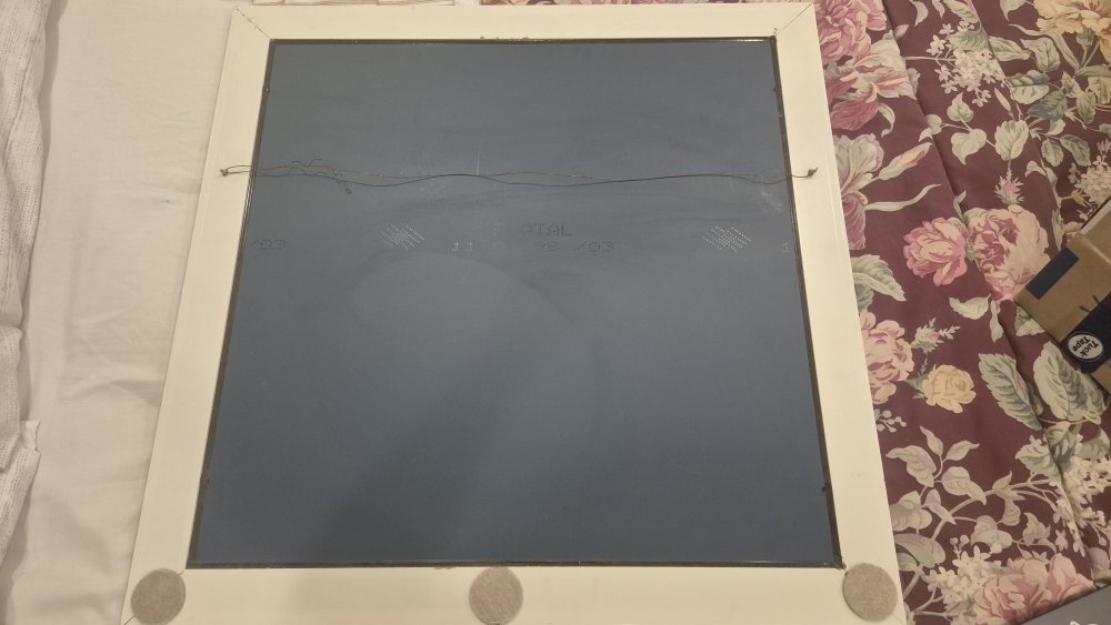 White Framed Square Mirror - photo 2