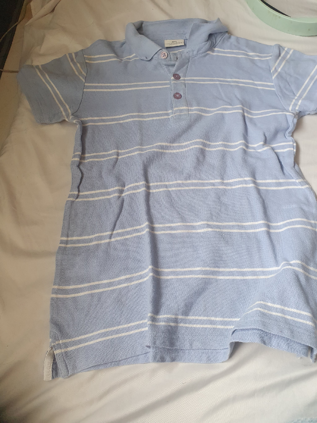 Boys' Striped Polo Shirt - Blue