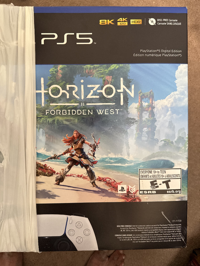 PS5 Digital Edition w/ Pro and Duel Sense Controllers