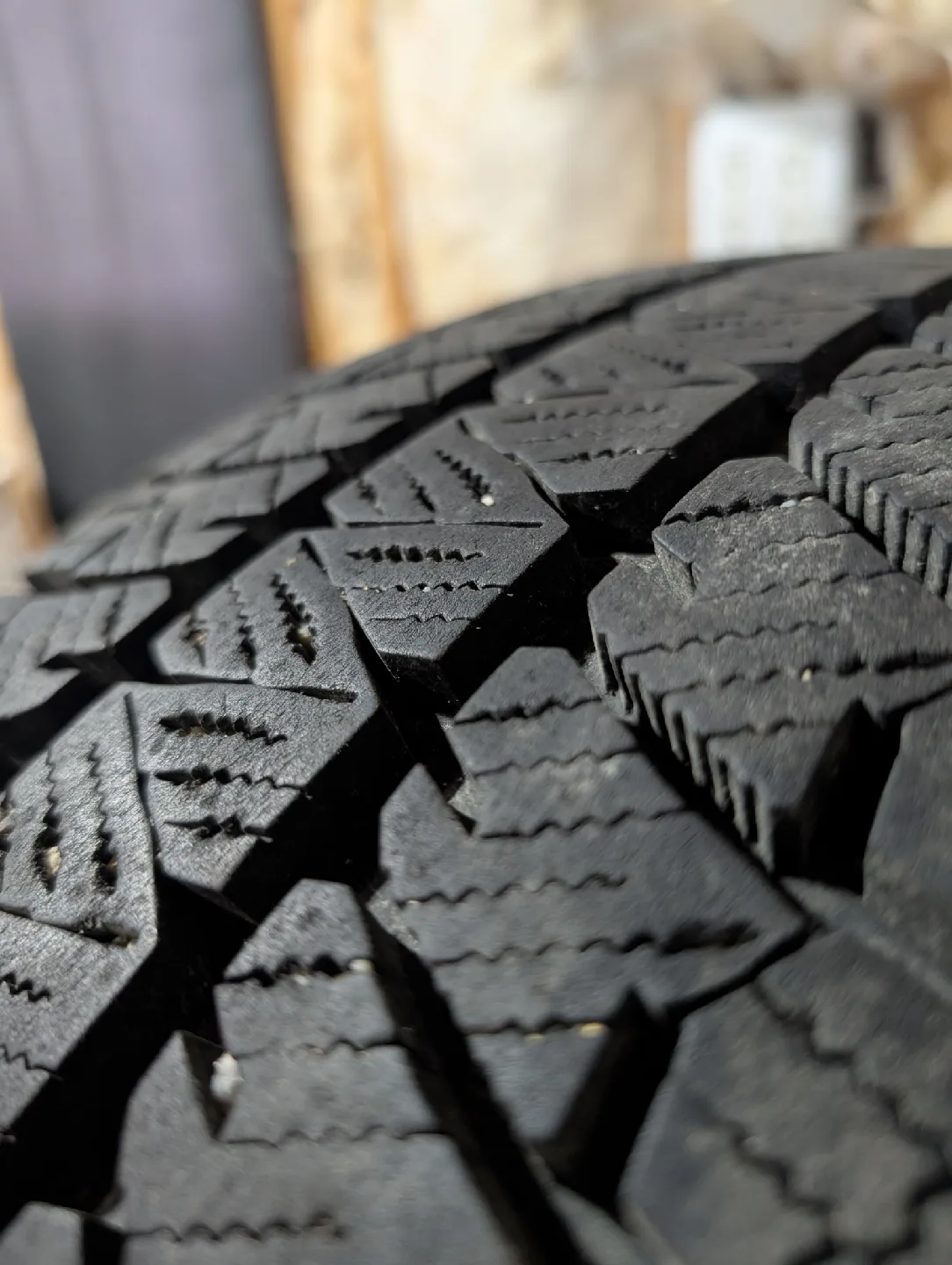 (4)-235/65R16 Winter Tires On Steel Rims  Off 2008 Honda Odyssey thumbnail