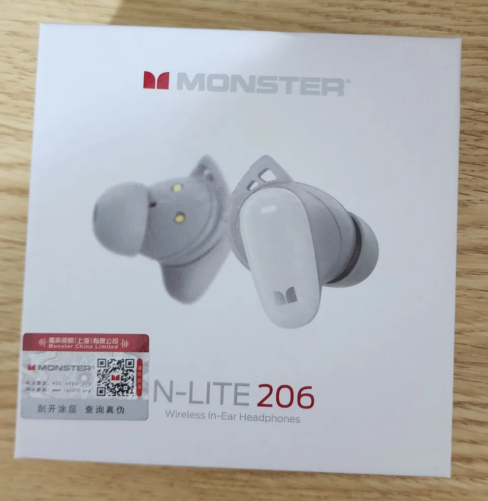 Monster N-Lite 206 Bluetooth Earbuds Wireless in-Ear Earbuds. thumbnail