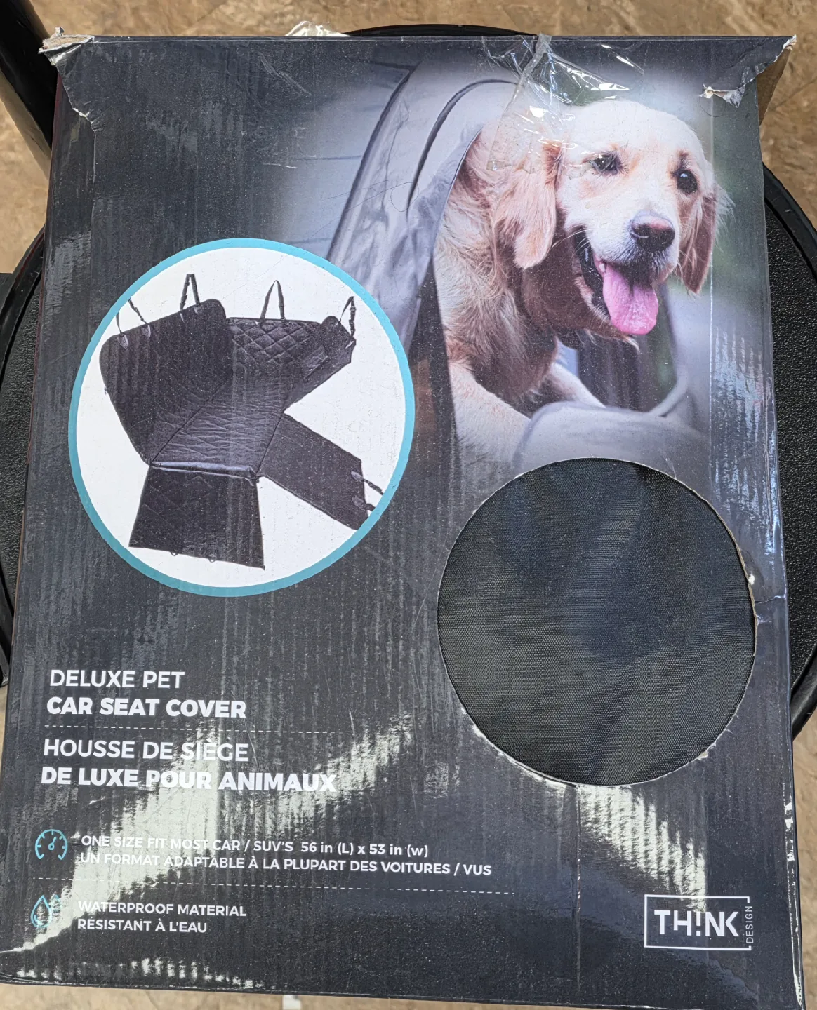 Think Design Deluxe Pet Car Seat Cover thumbnail