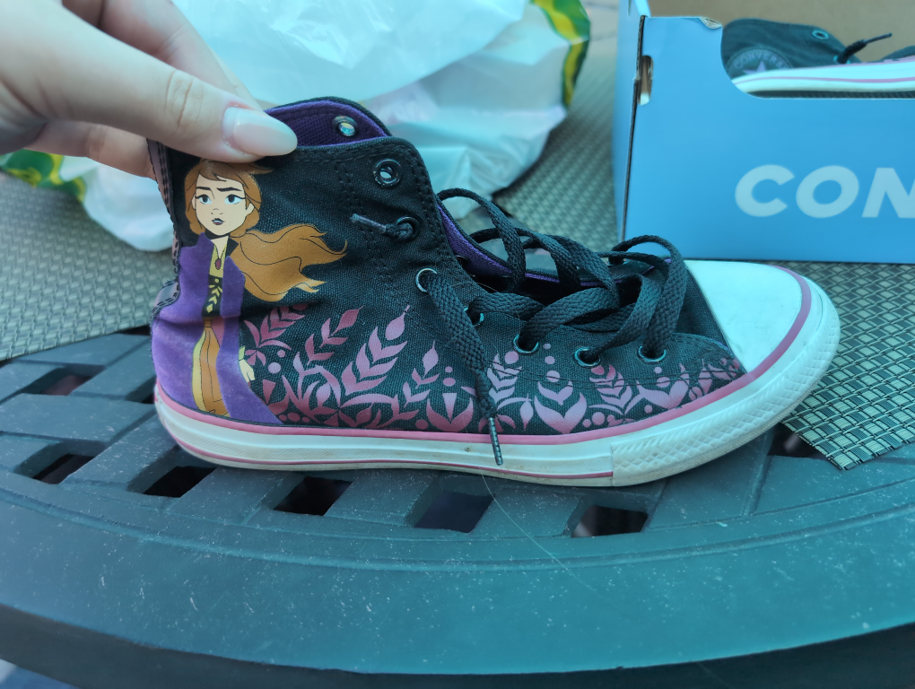 Converse x Disney Frozen Anna High-Top Shoes - Size 4 - photo 4