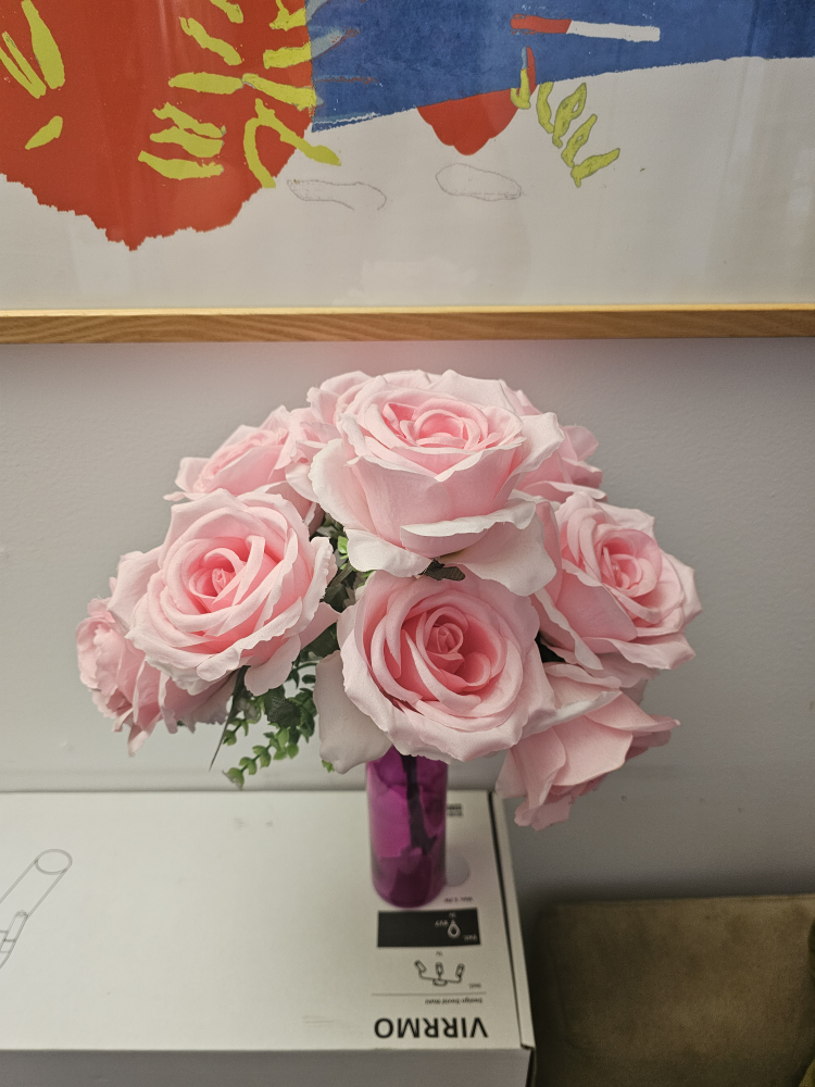 Pink Artificial Rose Bouquet