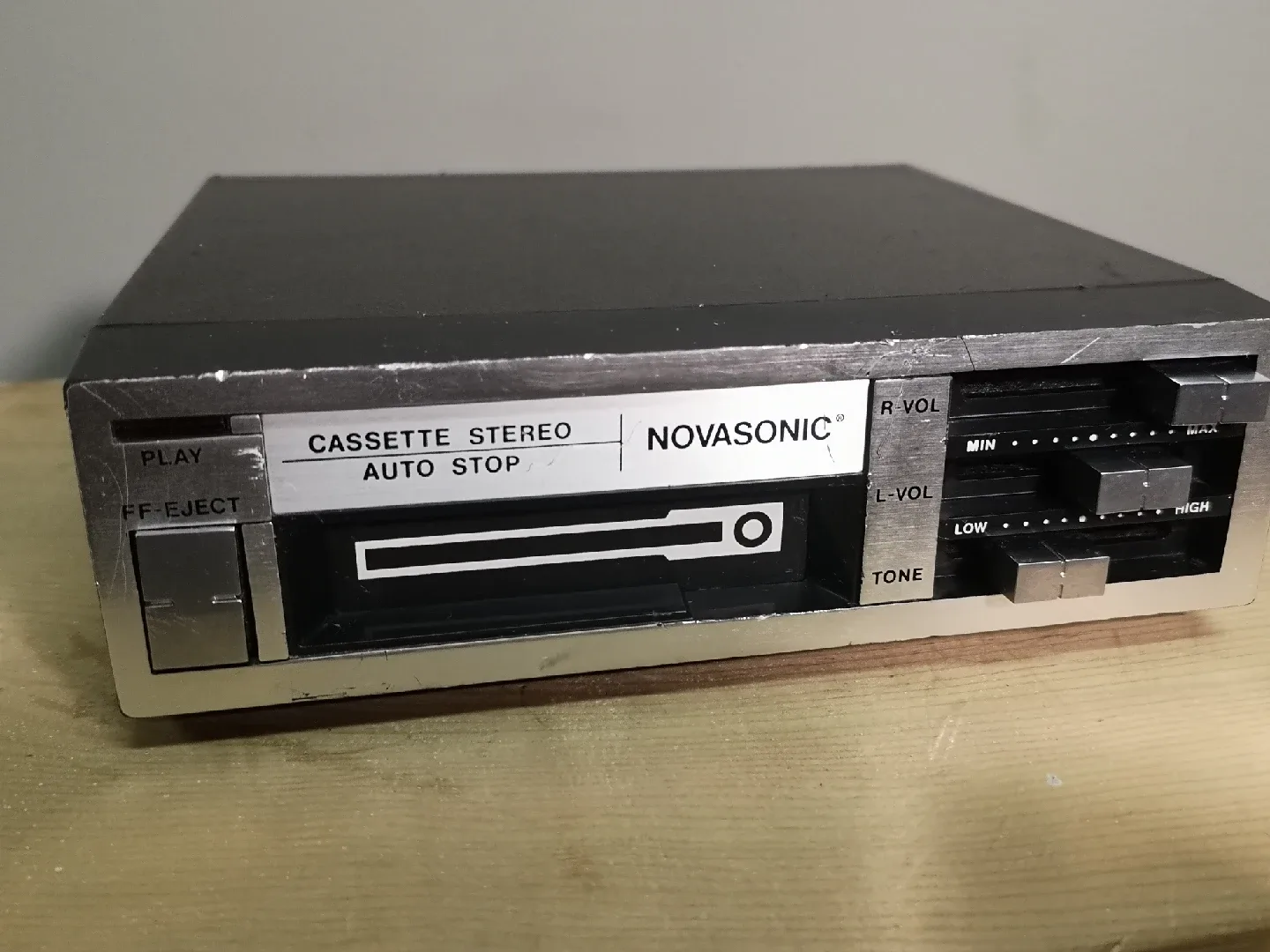 🎶Retro Car Stereo Deck ~ Novasonic 708 ~ Vintage Cassette Player thumbnail