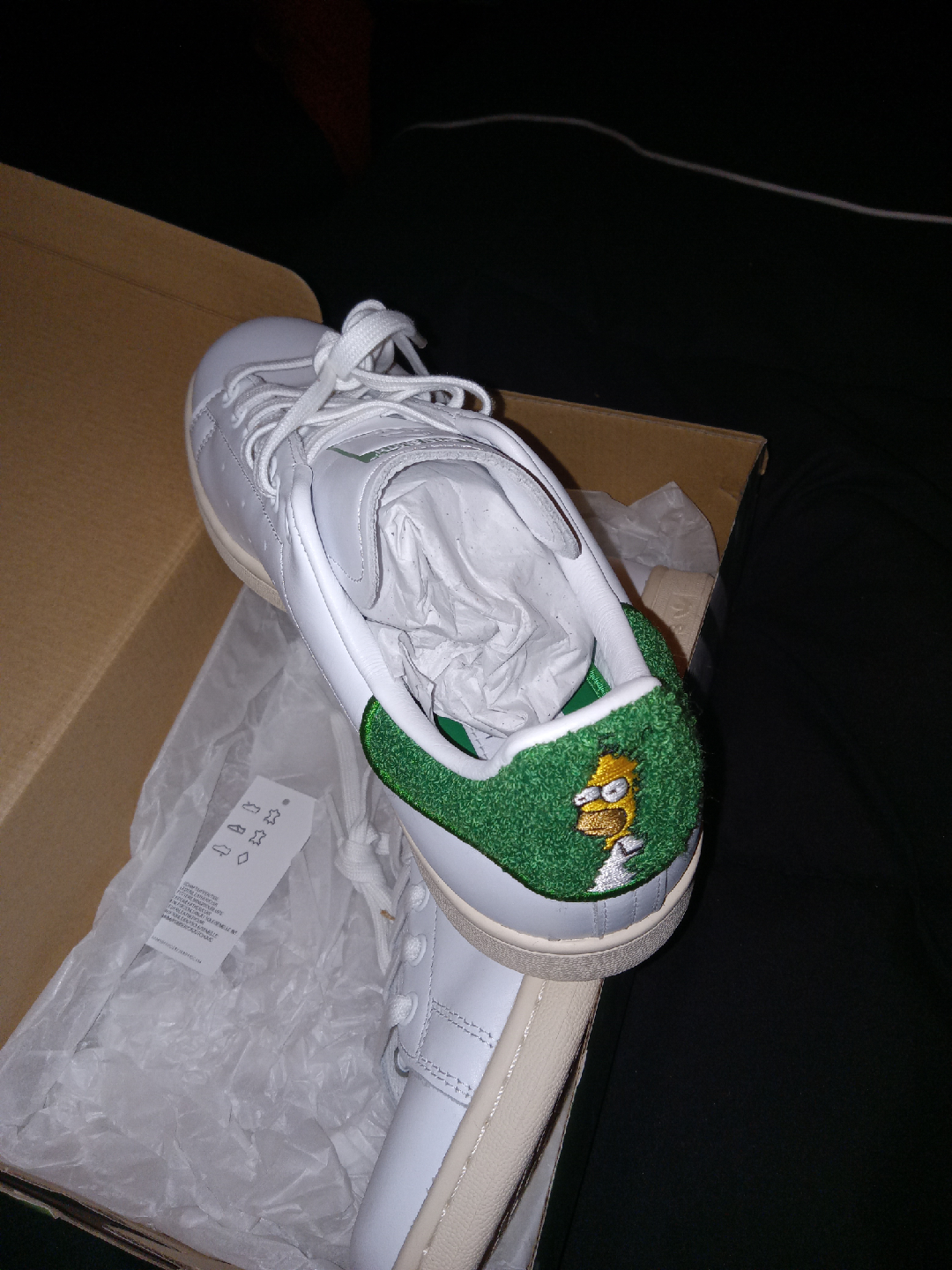 Adidas Stan Smith 'Homer Simpson' Shoes - Size 8.5 - photo 4