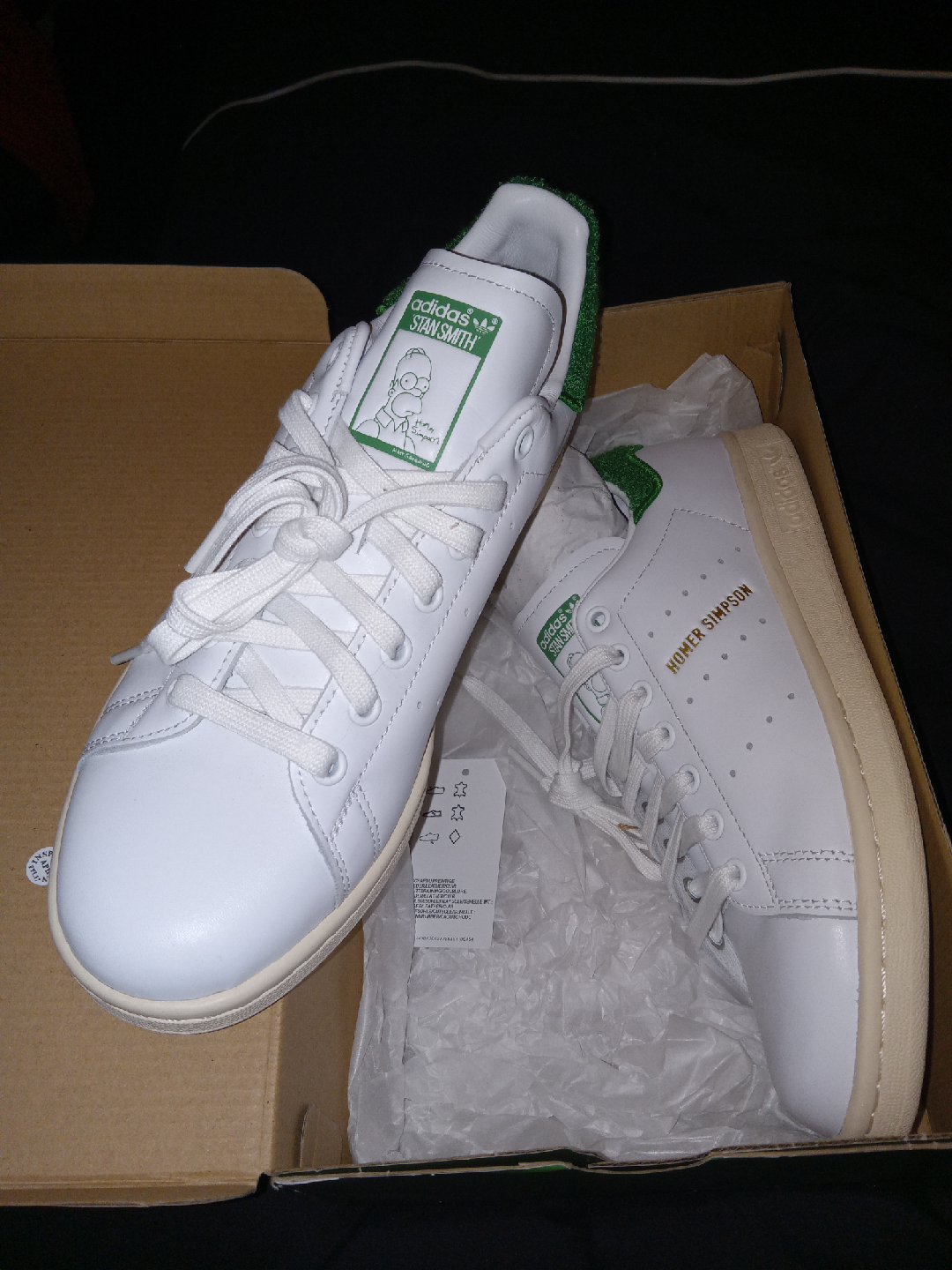 Adidas Stan Smith 'Homer Simpson' Shoes - Size 8.5 - photo 5