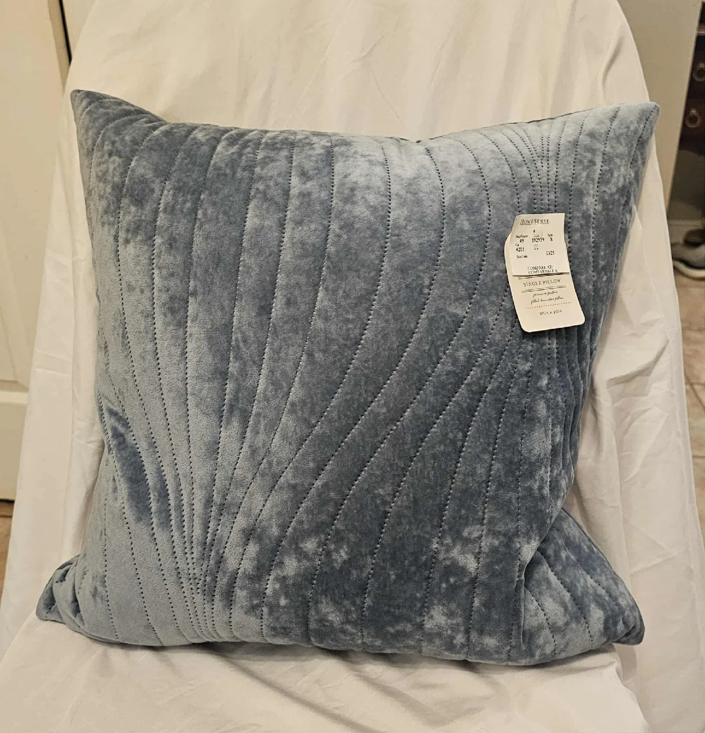 Blue Well Dressed Home Feather Decor Pillow thumbnail