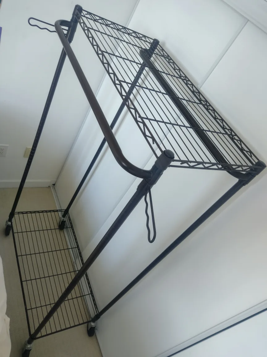 Metal Garment Rack with Wheels