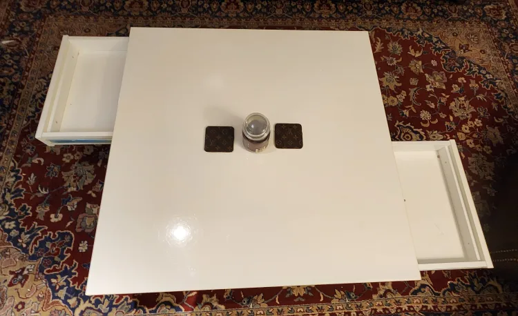 Wayfair High Gloss White Coffee Table image indicator(3)