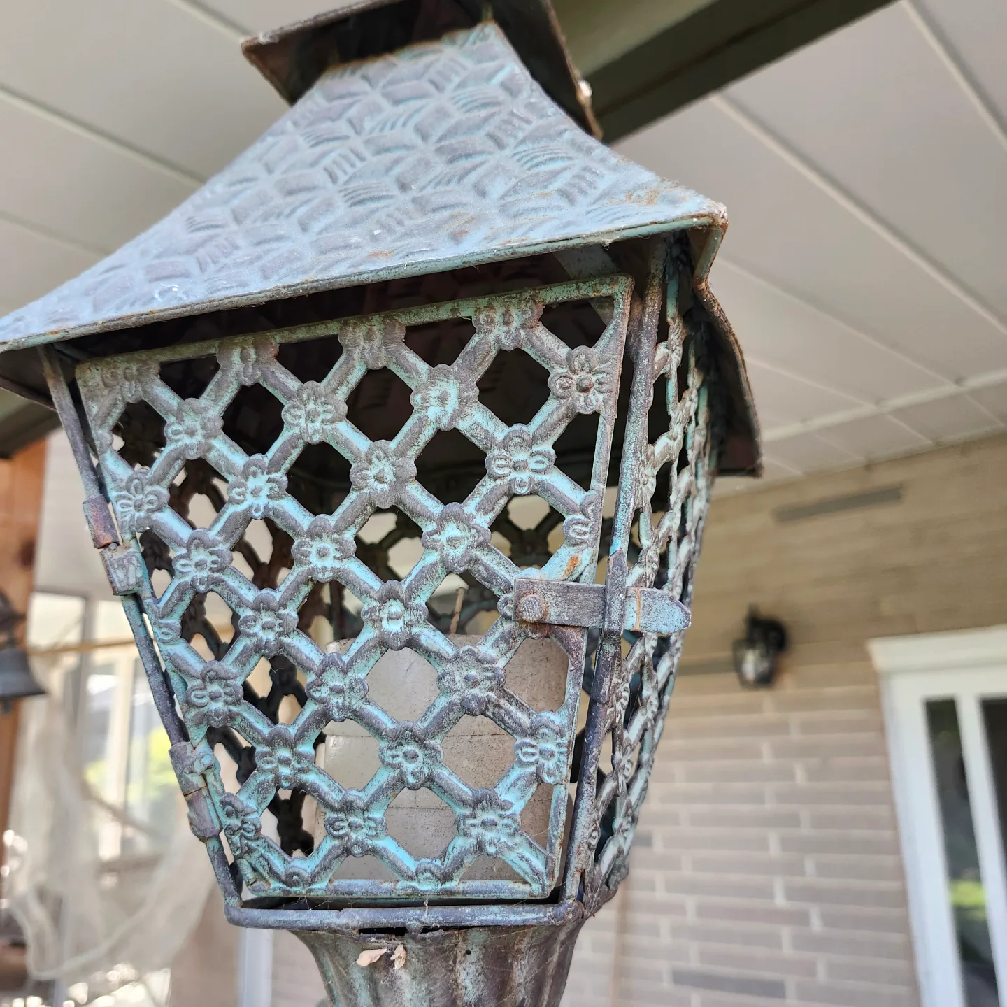 Vintage Metal Outdoor Lanterns - Pair image indicator(2)