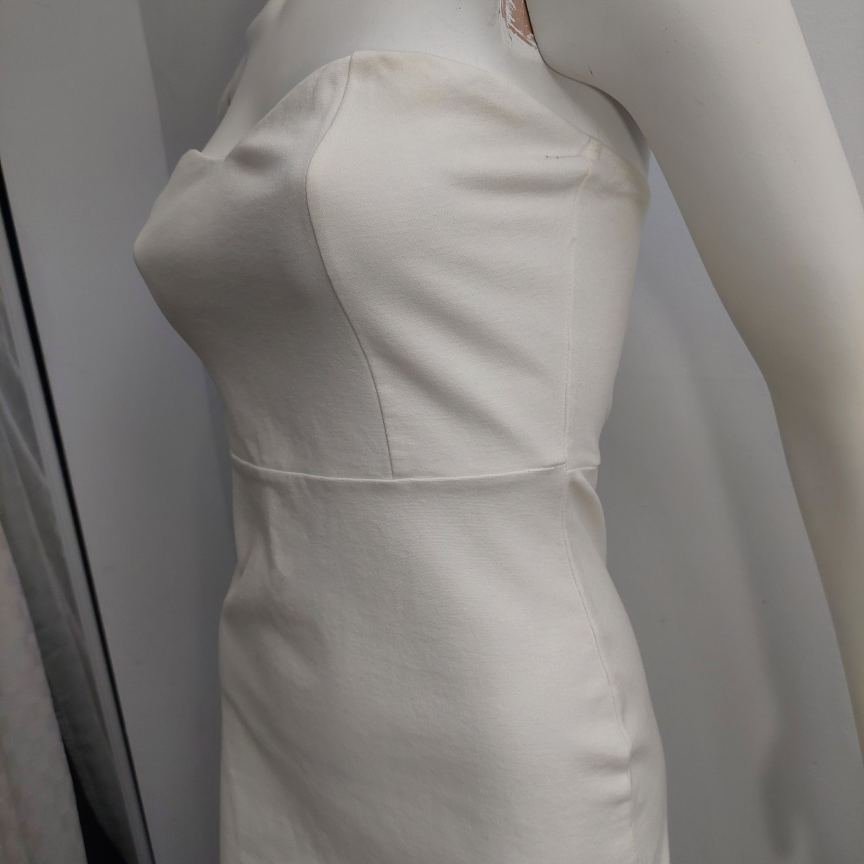 White Strapless Mini Dress - photo 5