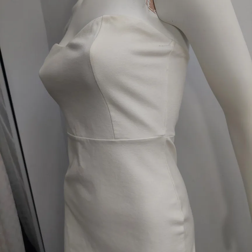 White Strapless Mini Dress image indicator(5)