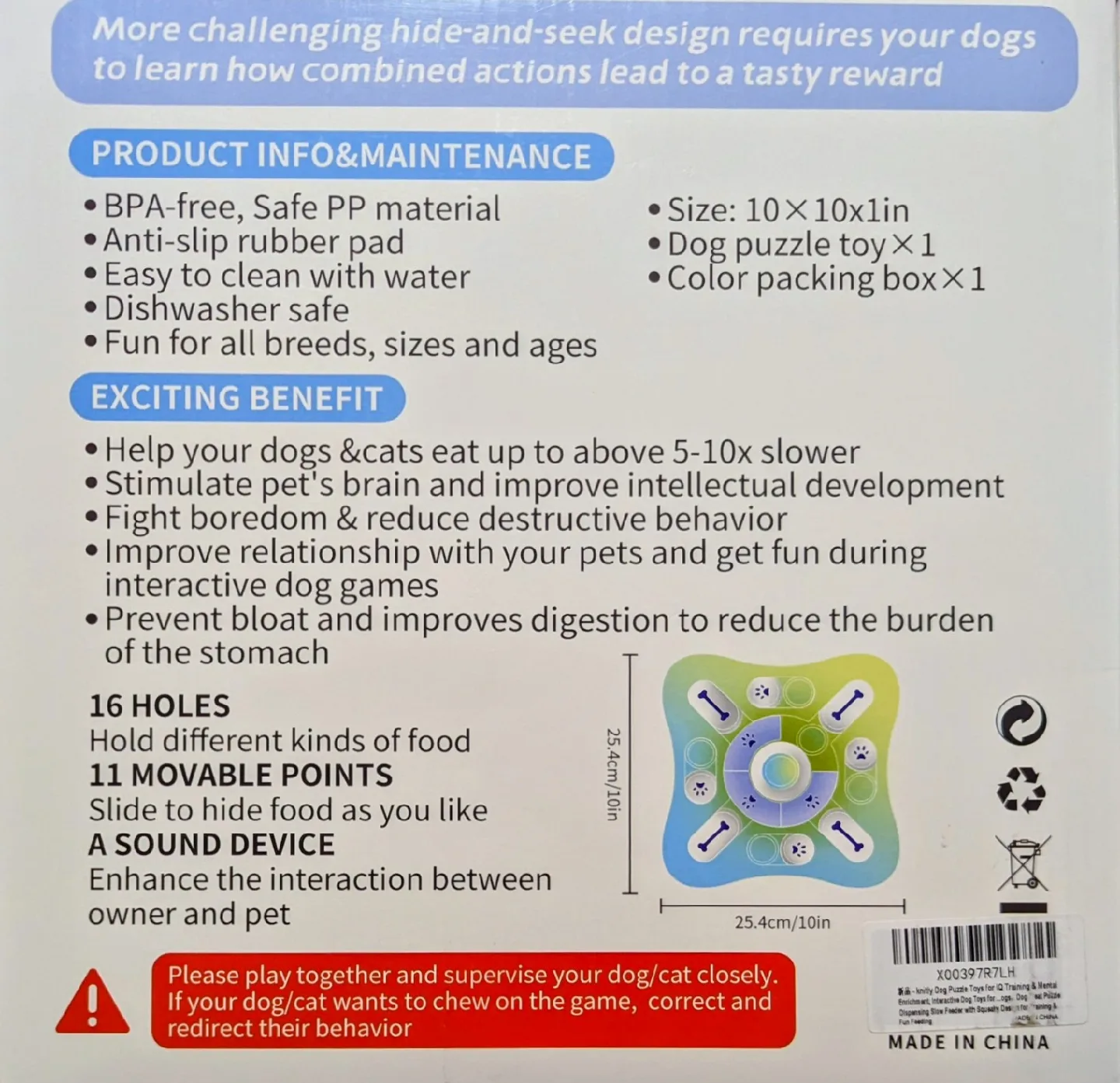 Dog Puzzle Toy - Interactive Training & Mental Stimulation image indicator(3)