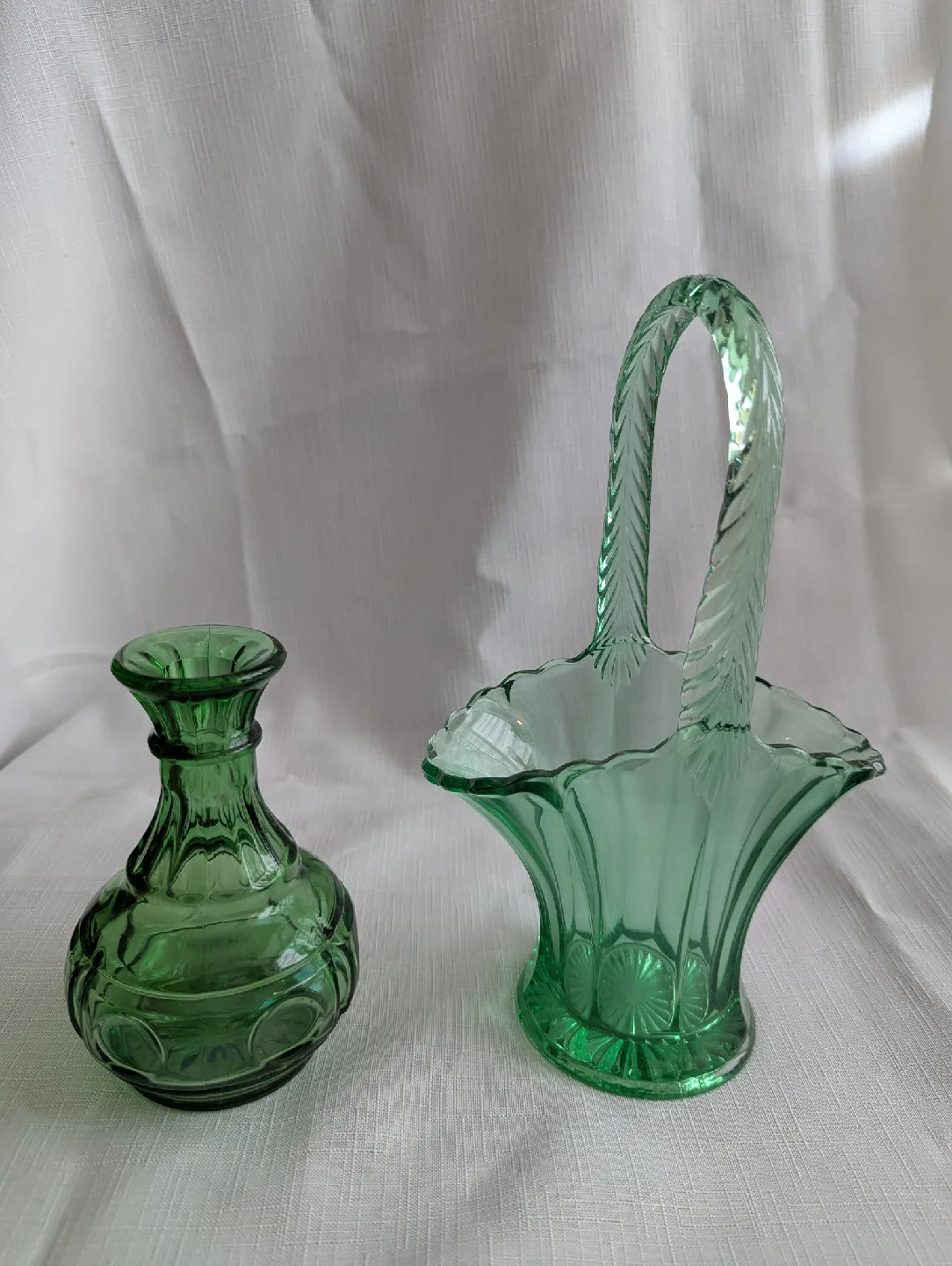 Wheaton & Westmoreland vintage green glass thumbnail