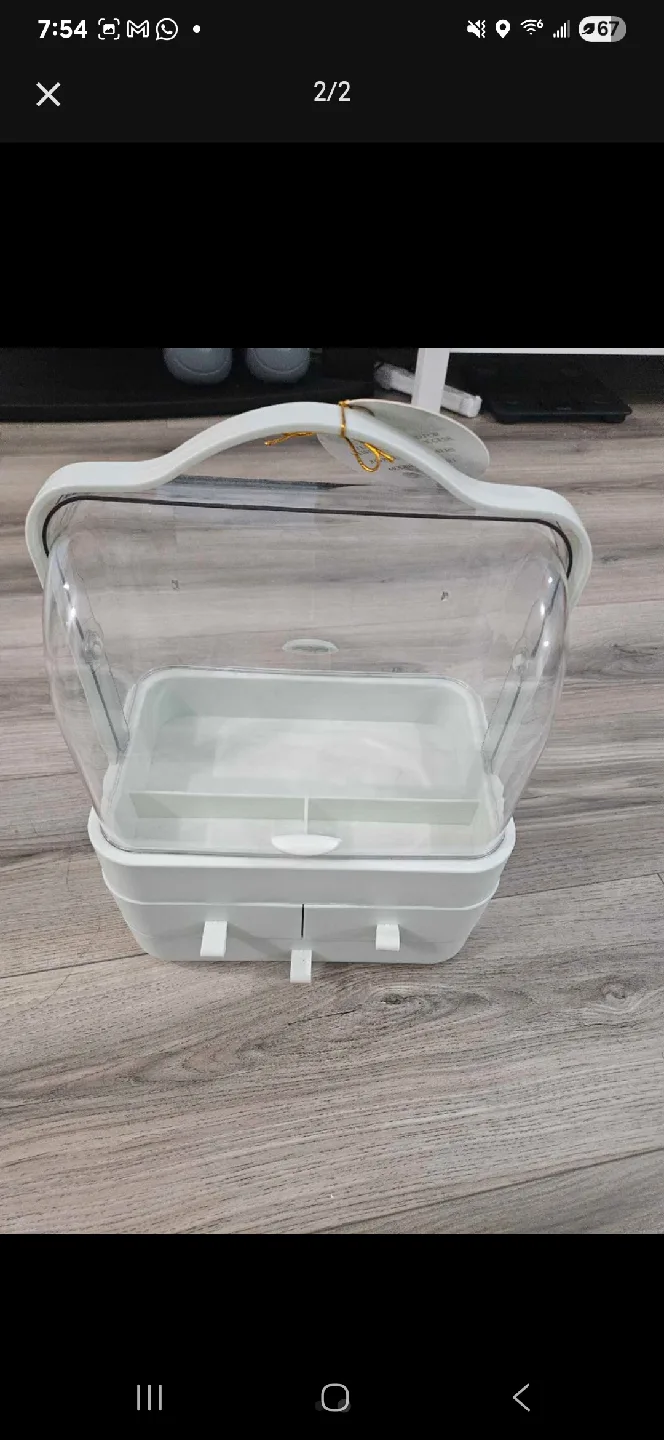 New White 3-Storage Drawer Organizer thumbnail