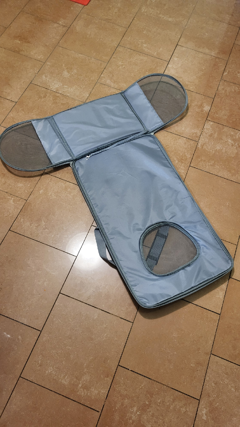 Foldable Pet Carrier - Blue & Grey - photo 3