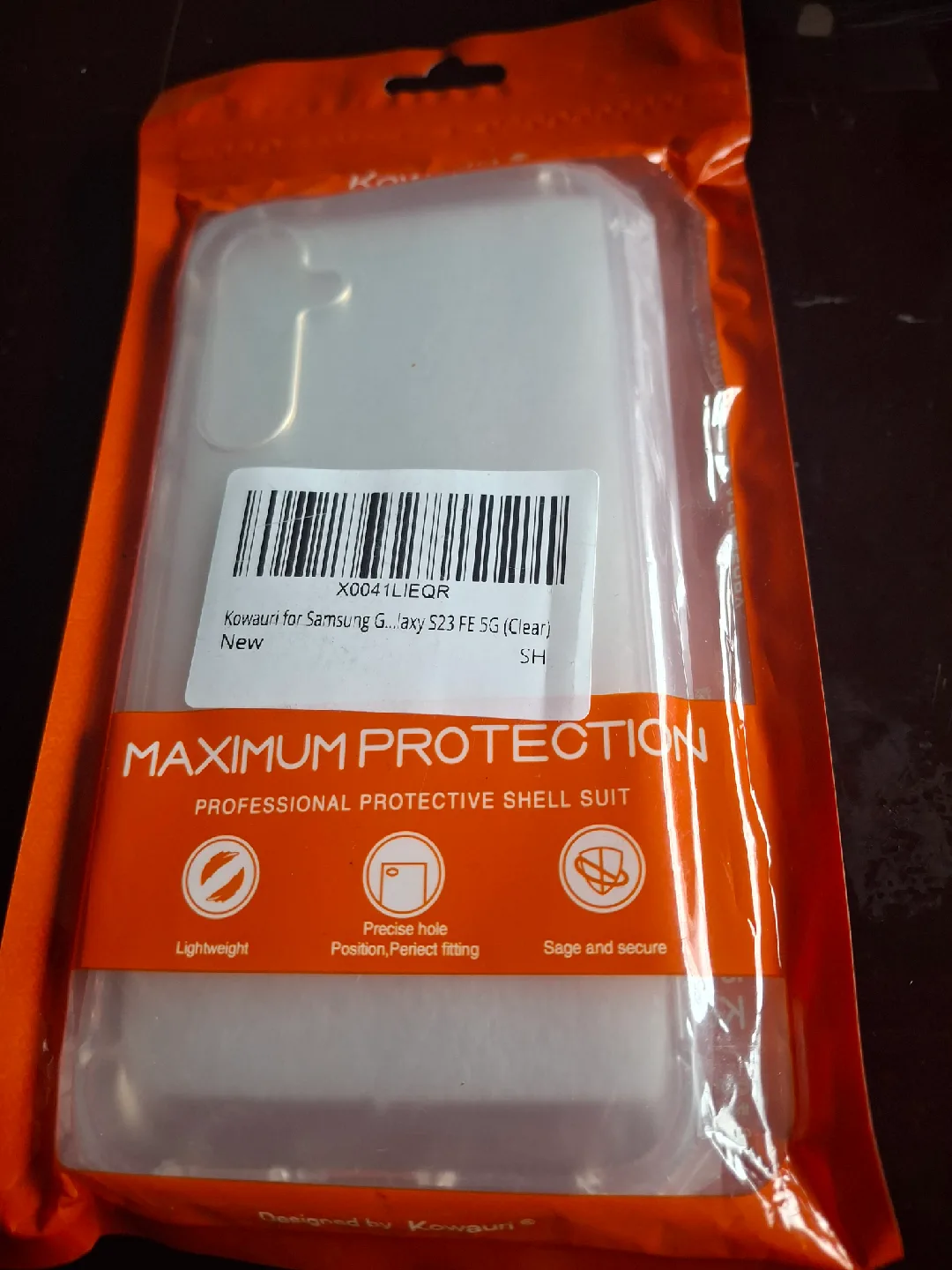 New Kowauri Samsung Galaxy S23 FE 5G Clear Phone Case