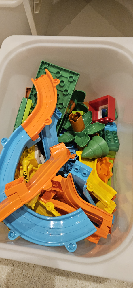 Mixed Lot of Toy Building Blocks & Tracks