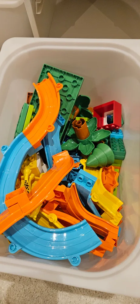 Mixed Lot of Toy Building Blocks & Tracks