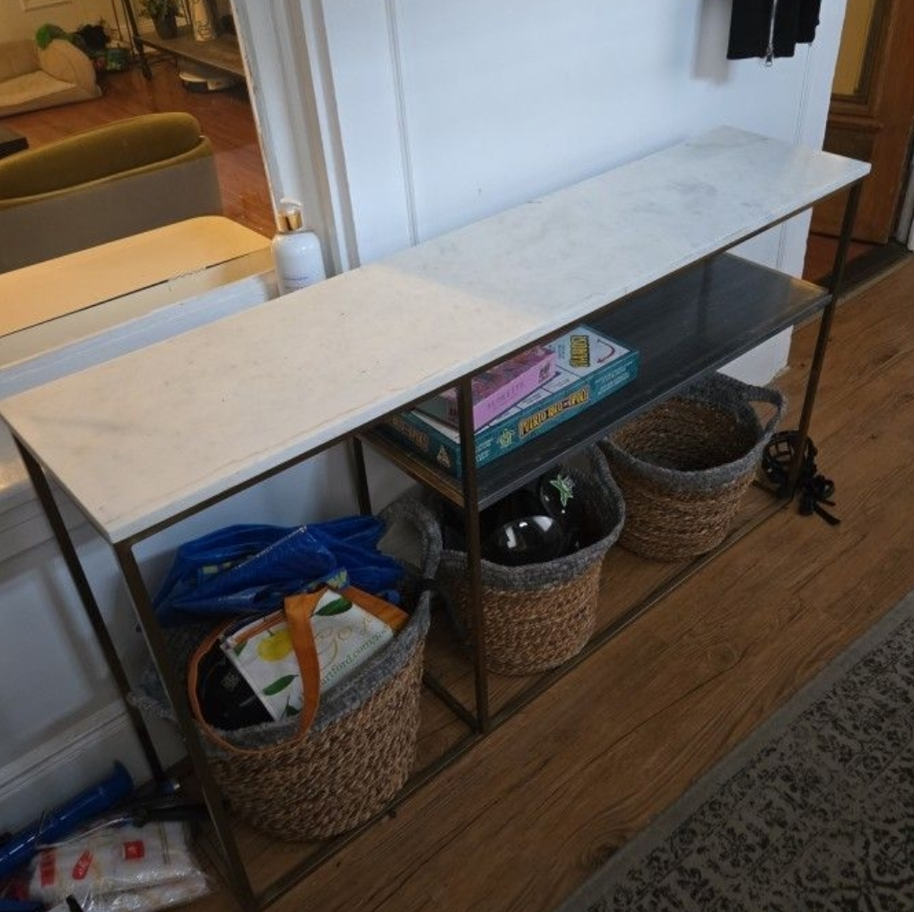 Marble Top Console Table
