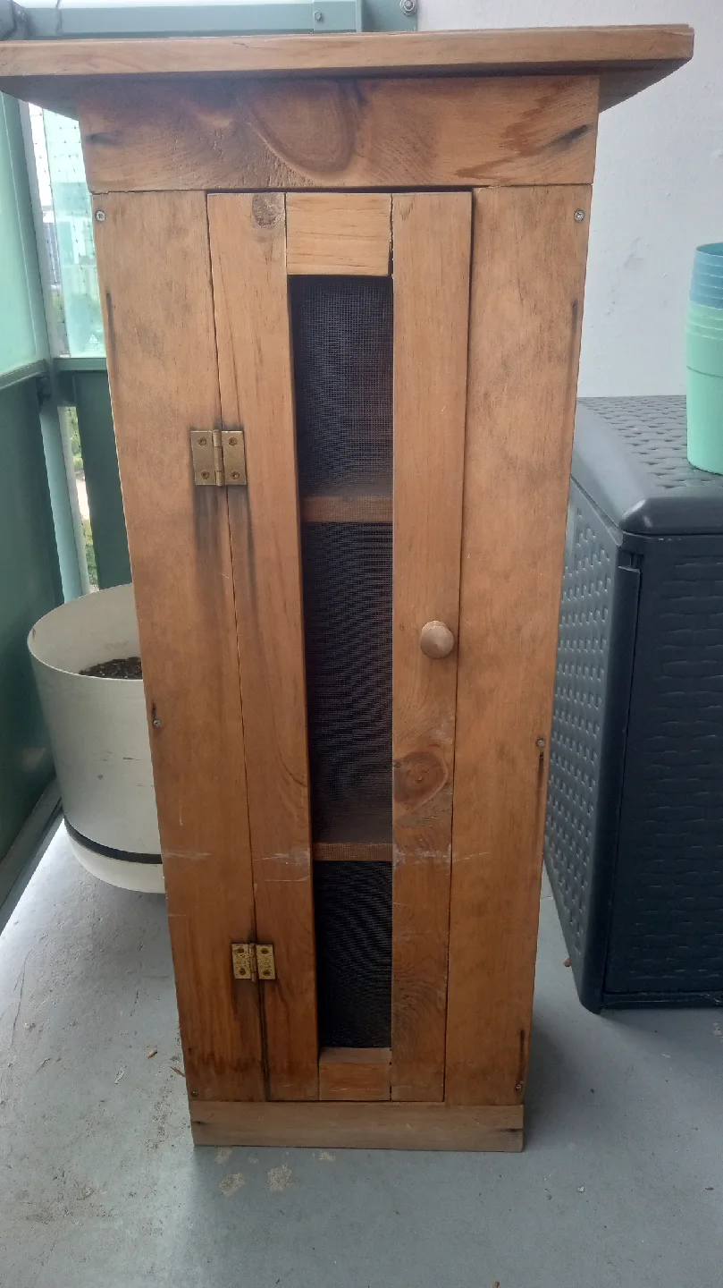 Wooden Cabinet with Mesh Door thumbnail