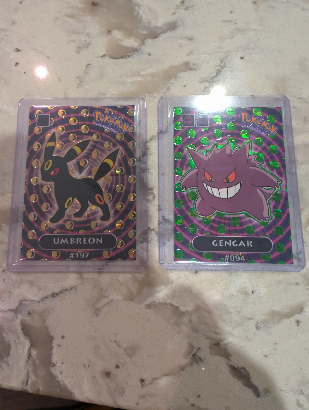 Umbreon & Gengar Pokemon Cards thumbnail