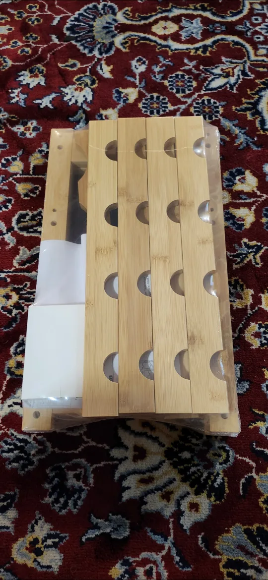 SmiBuy Natural Wood Wine Rack - New in Box! image indicator(3)