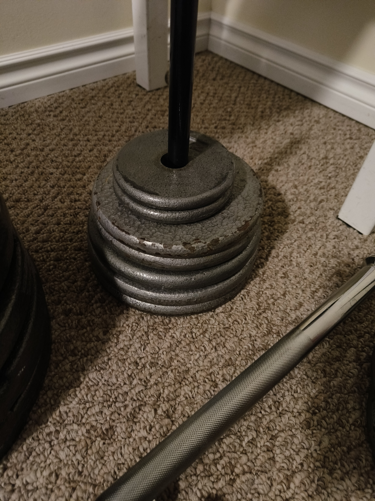Weight Set with Barbell and Bench - photo 3