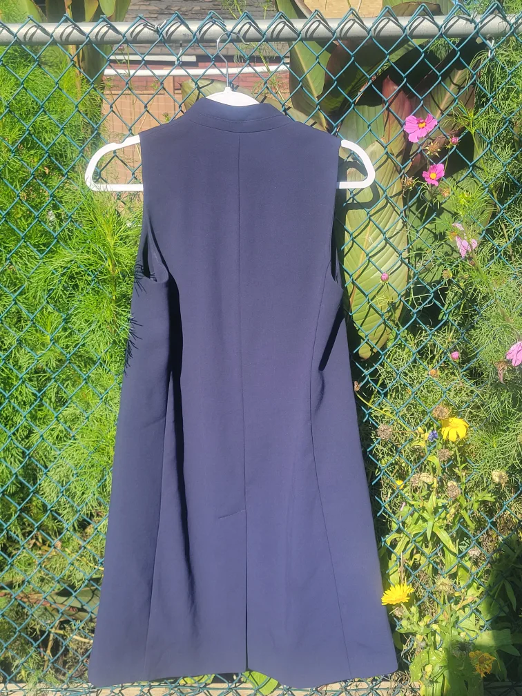 Zara Navy long xs blazer image indicator(8)