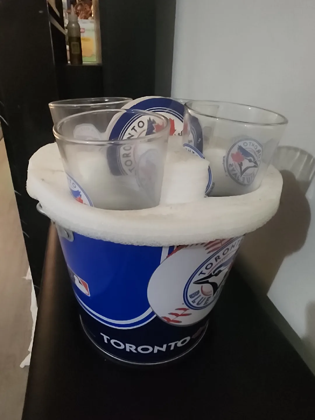 Toronto Blue Jays Bucket with Glasses & Coasters image indicator(5)