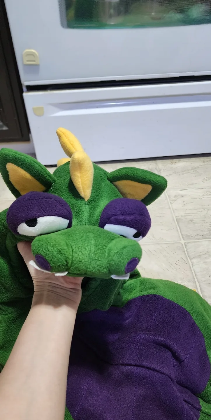 Like New Warm Thick Dragon Costume 4-5T image indicator(4)