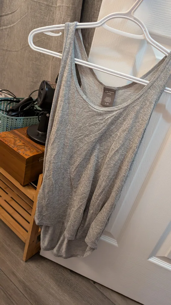 Joe Fresh Active Grey Tank Top - L/G thumbnail