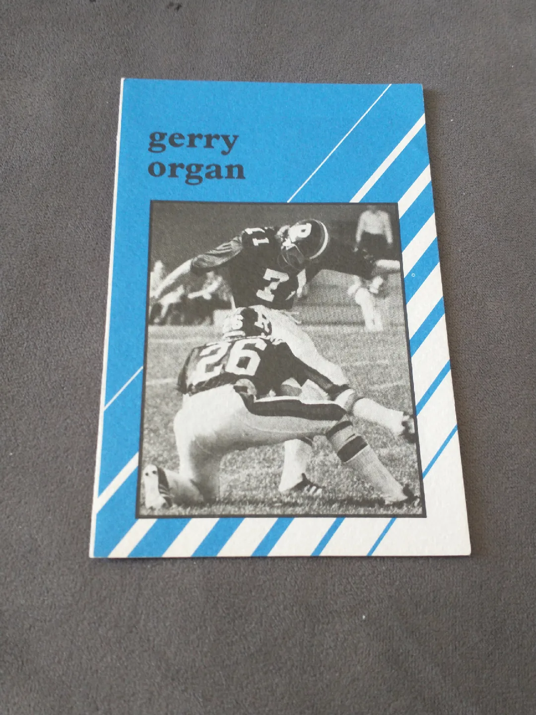 1981-93 Ottawa Rough Riders Gerry Organ signature on brochure thumbnail