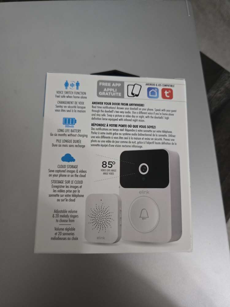 Elink Wireless Video Doorbell - New in Box! - photo 2